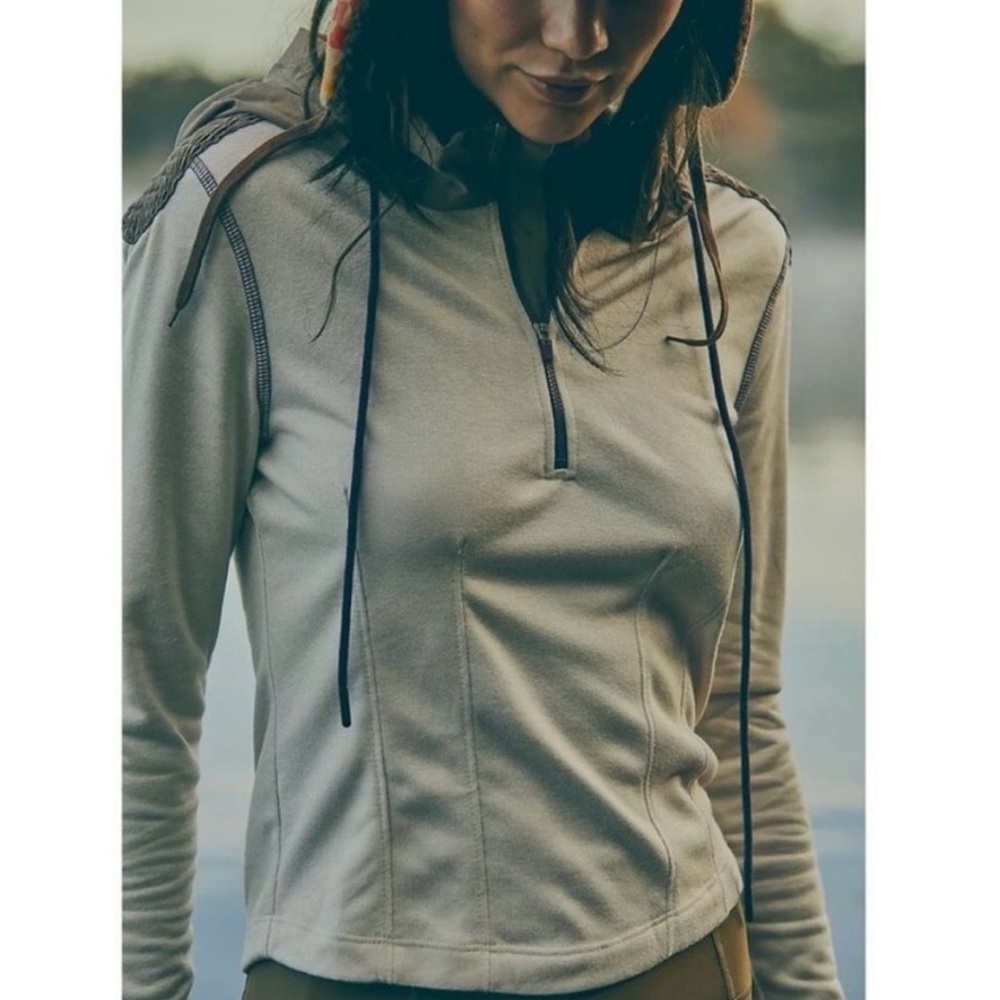 NWT Free People Movement Long Sleeve Hooded Shirt